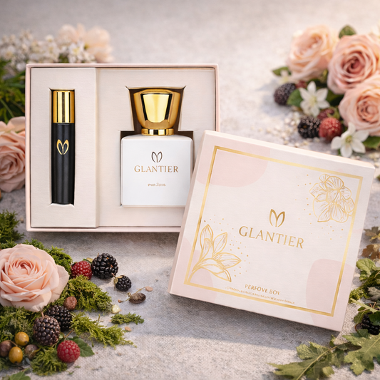 Glantier 585 perfume box inspired by My Way with perfume and roll-on